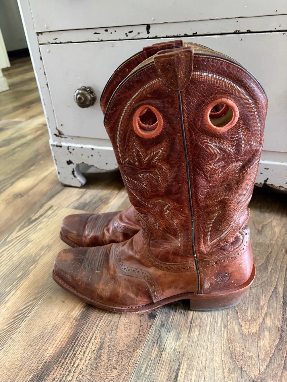 Double H Copper-Brown Leather Men's Western Boots
